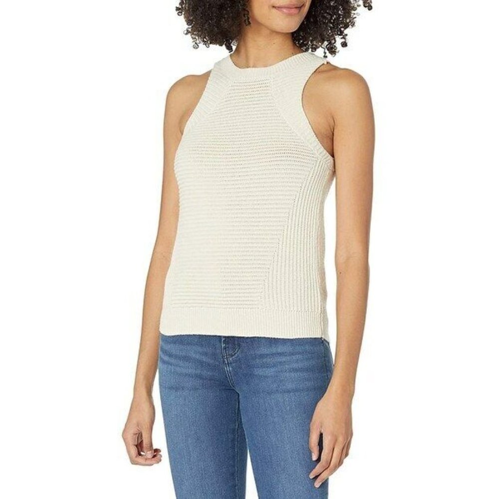 NWT J Brand by Theory Knit Tank | Ivory | Cotton-Wool Blend